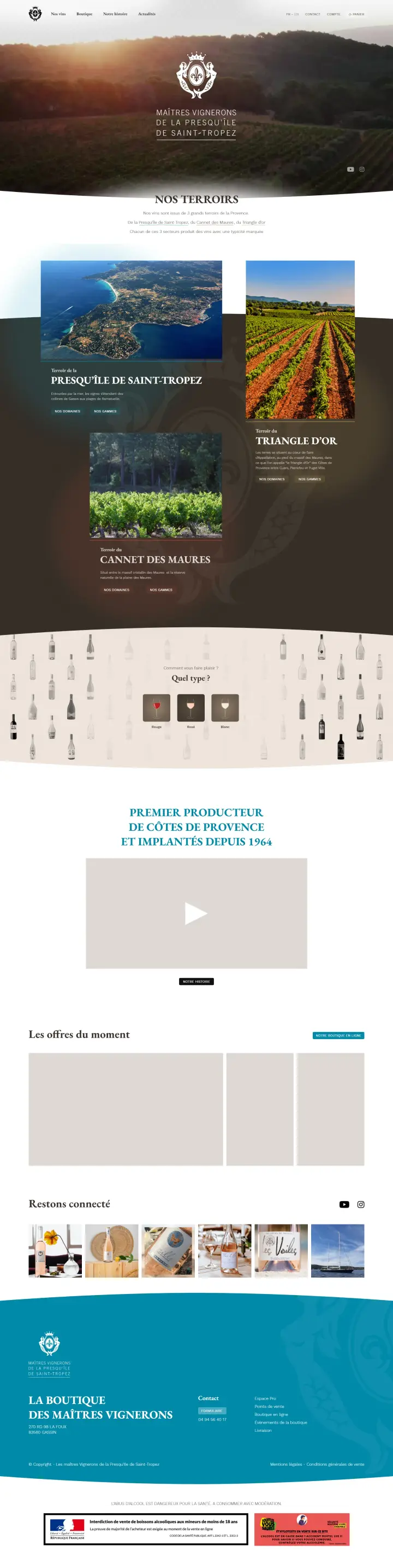 Maître vignerons de la presqu'île de Saint-Tropez