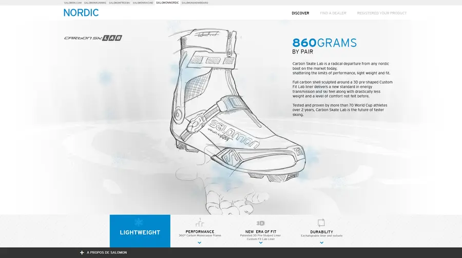 Salomon Nordic S-Lab Carbon, capture d'écran