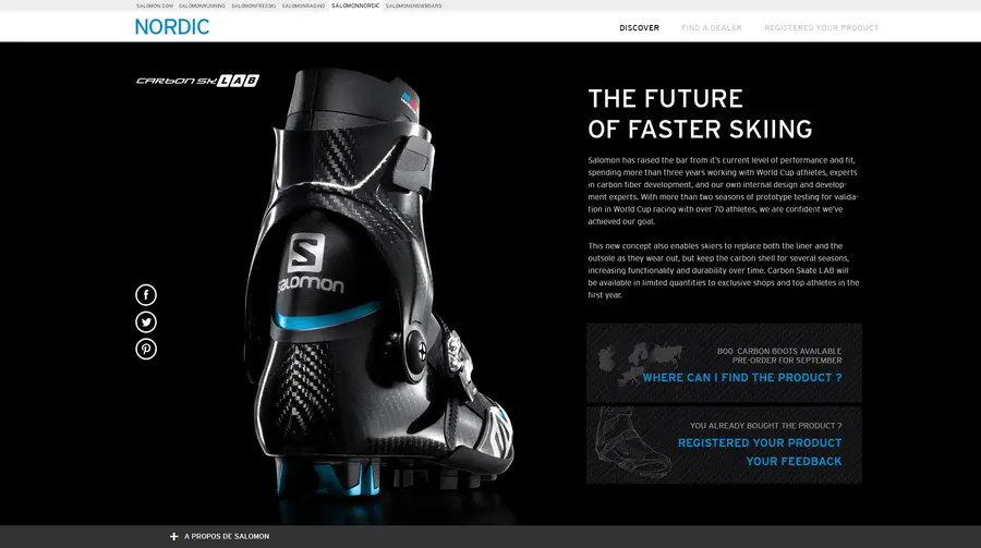 Salomon Nordic S-Lab Carbon, capture d'écran